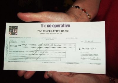 Sakha Thubten Ling awarded over £1000 from the Co-Op!